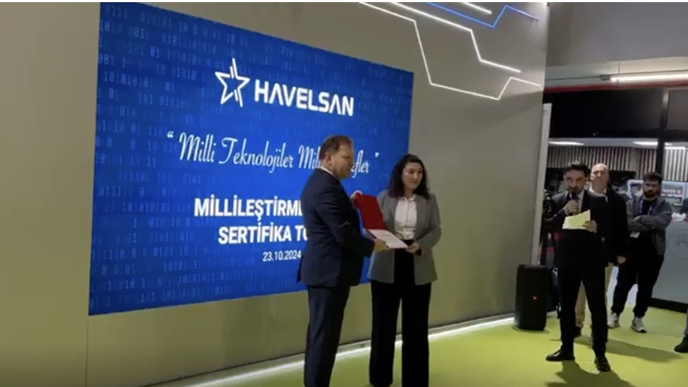 SAHA EXPO 24'DE HAVELSAN'DAN MİLLİLEŞTİRME SERTİFİKAMIZI ALDIK!